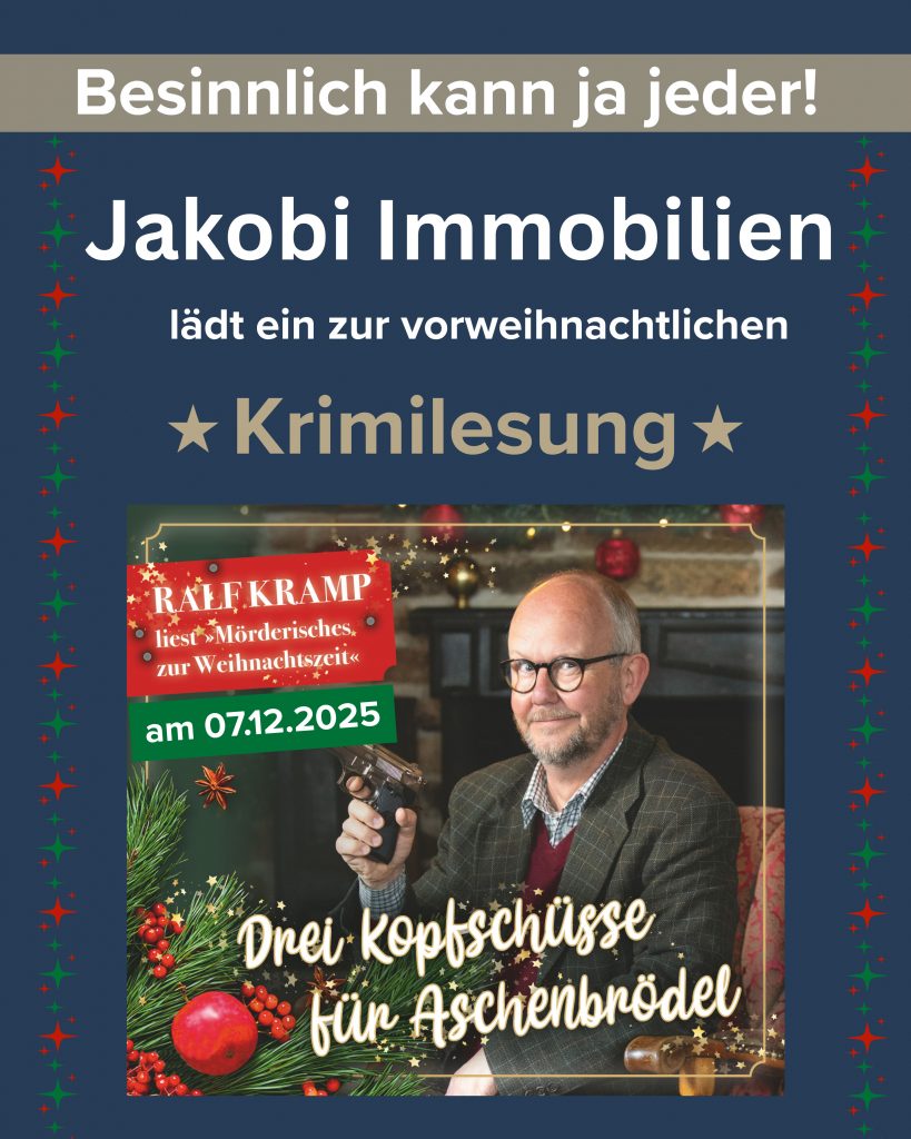 Bild für die Landingpage Krimilesung von Jakobi Immobilien mit Autor Ralf Kramp