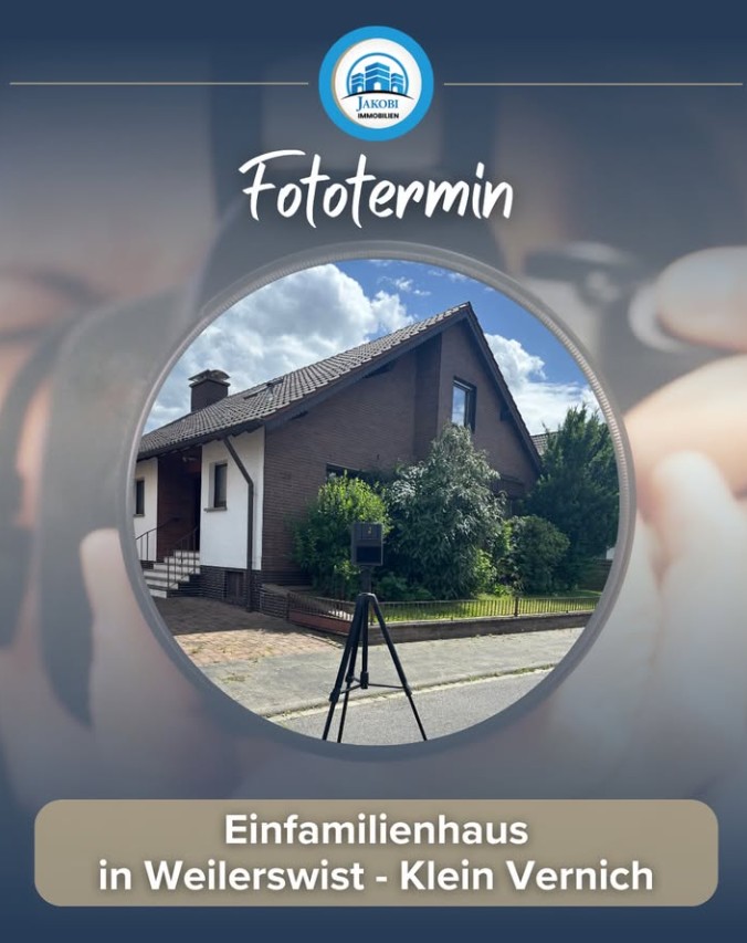 Fototermin für ein Einfamilienhaus in Weilerswist-Klein Vernich von Jakobi Immobilien.