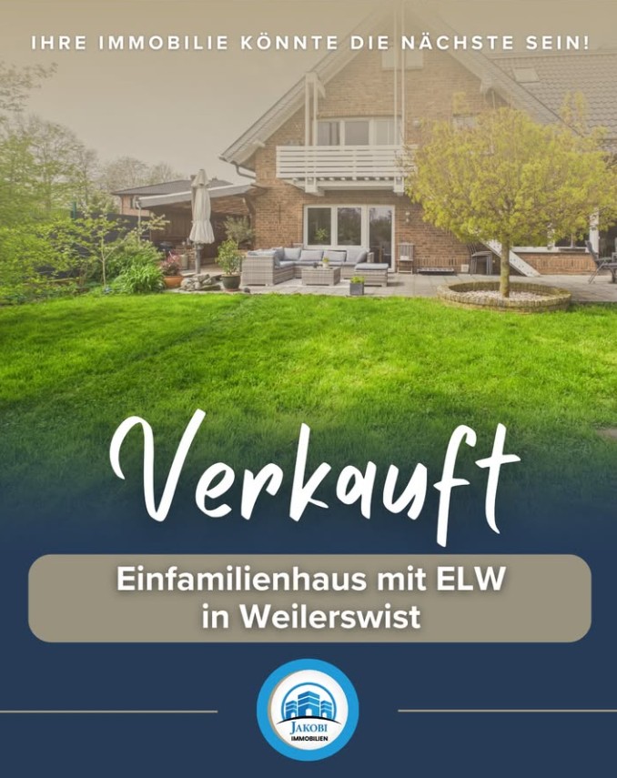 Verkauftes Einfamilienhaus mit Einliegerwohnung in Weilerswist von Jakobi Immobilien.