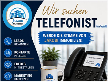 Bild zum Blogbeitrag Wir suchen Telefonist (m/w/d) von Jakobi Immobilien