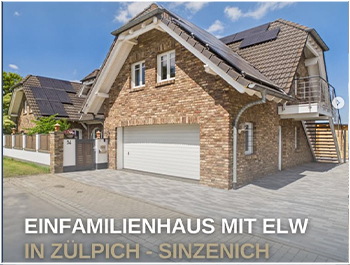 Bild zum Blogbeitrag: Aufgepasst – Zülpich Einfamilienhaus mit Einliegerwohnung