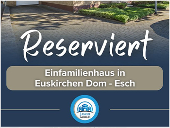 Bild zum Blogbeitrag Reservierung - Euskirchen Einfamilienhaus von Jakobi Immobilien