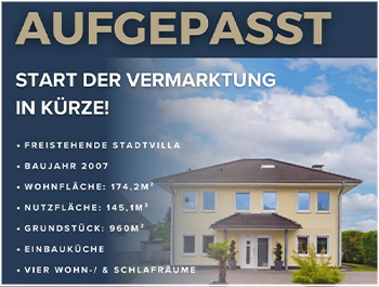 Bild zum Blogbeitrag: Aufgepasst – Zülpich Stadvilla von Jakobi Immobilien
