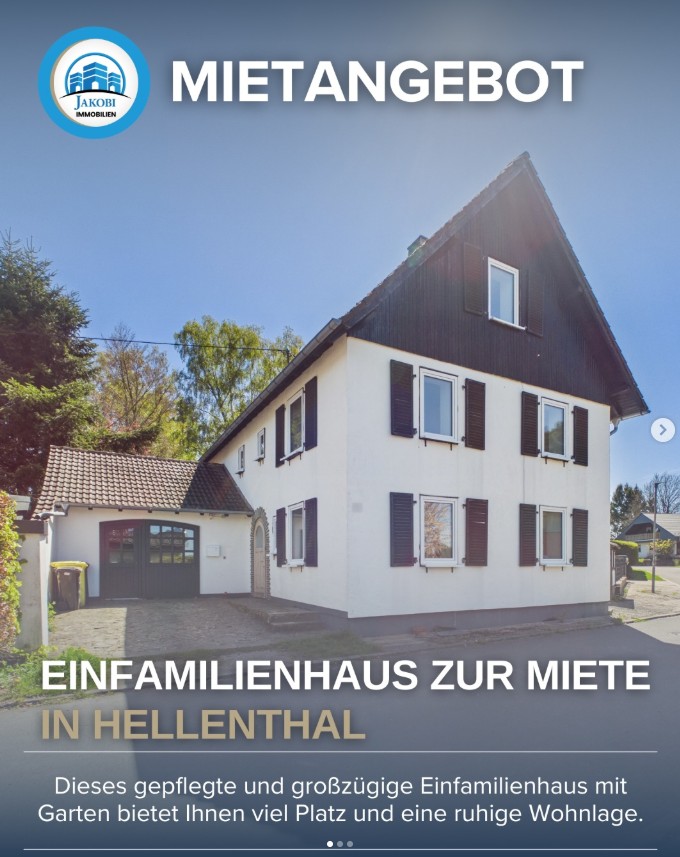 Bild zum Blogbeitrag: Neu in der Vermietung – Hellenthal Einfamilienhaus von Jakobi Immobilien