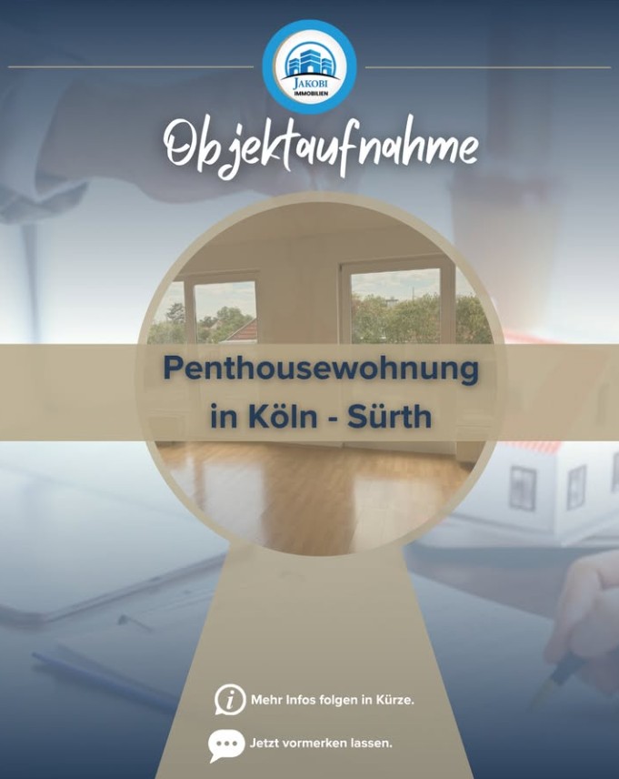 Bild zum Blogbeitrag: Objektaufnahme – Köln Penthousewohnung von Jakobi Immobilien