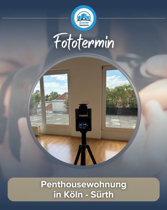 Bild zum Blogbeitrag: Fototermin – Köln Penthousewohnung von Jakobi Immobilien