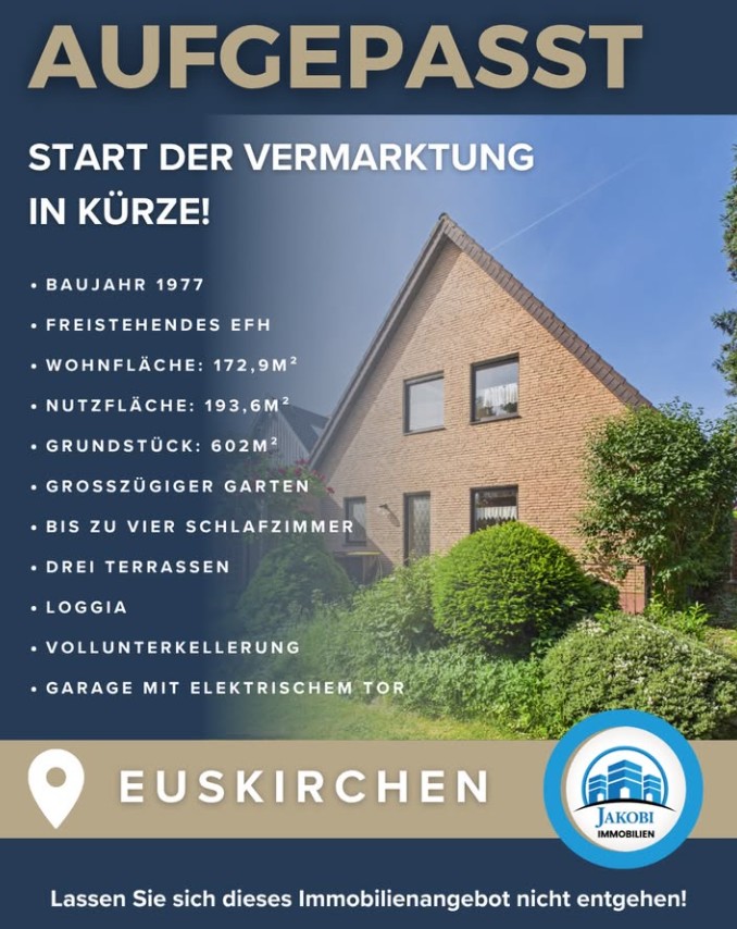 Bild zum Blogbeitrag Aufgepasst – Euskirchen Einfamilienhaus von Jakobi Immobilien