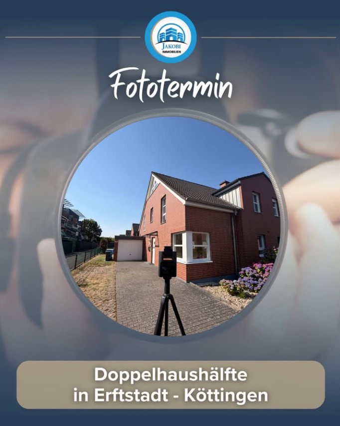 Bild zum Blogbeitrag: Fototermin Erftstadt Doppelhaushälfte von Jakobi Immobilien