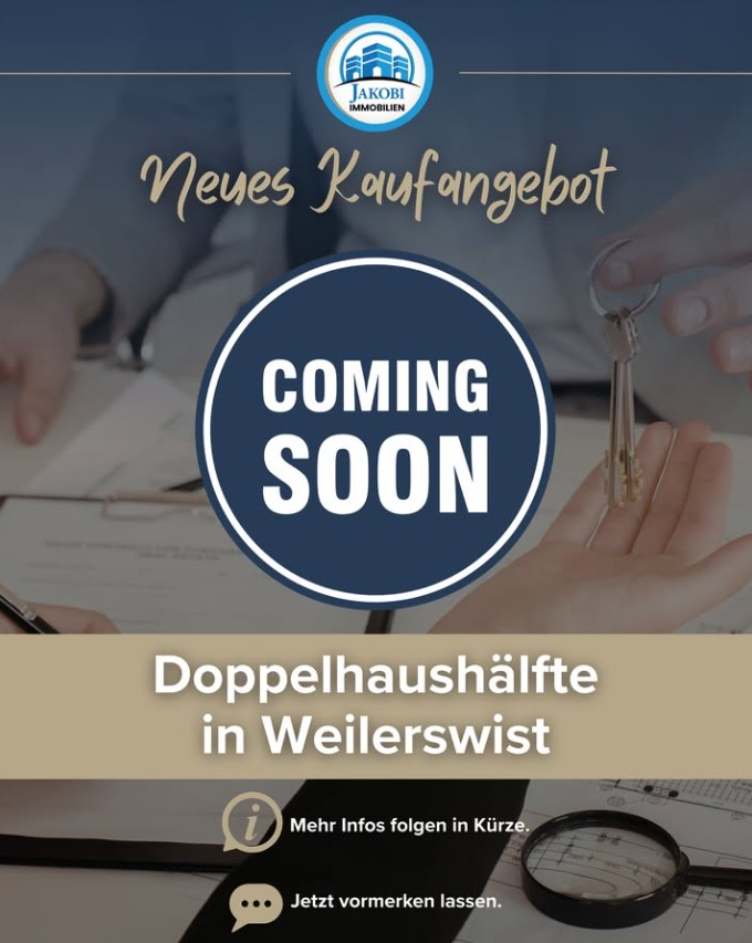 Bild zum Blogbeitrag Vorankündigung - Weilerswist Doppelhaushälfte von Jakobi Immobilien