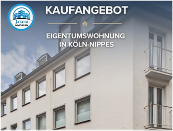 Bild zum Blogbeitrag Neu im Verkauf - Köln Eigentumswohnung von Jakobi Immobilien