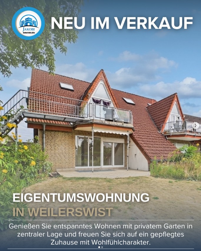 Bild zum Blogbeitrag Neu im Verkauf – Weilerswist Eigentumswohnung von Jakobi Immobilien