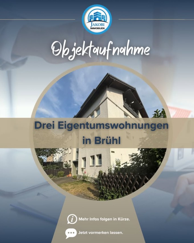 Bild zum Blogbeitrag Aufnahmetermin – Brühl Eigentumswohnungen von Jakobi Immobilien