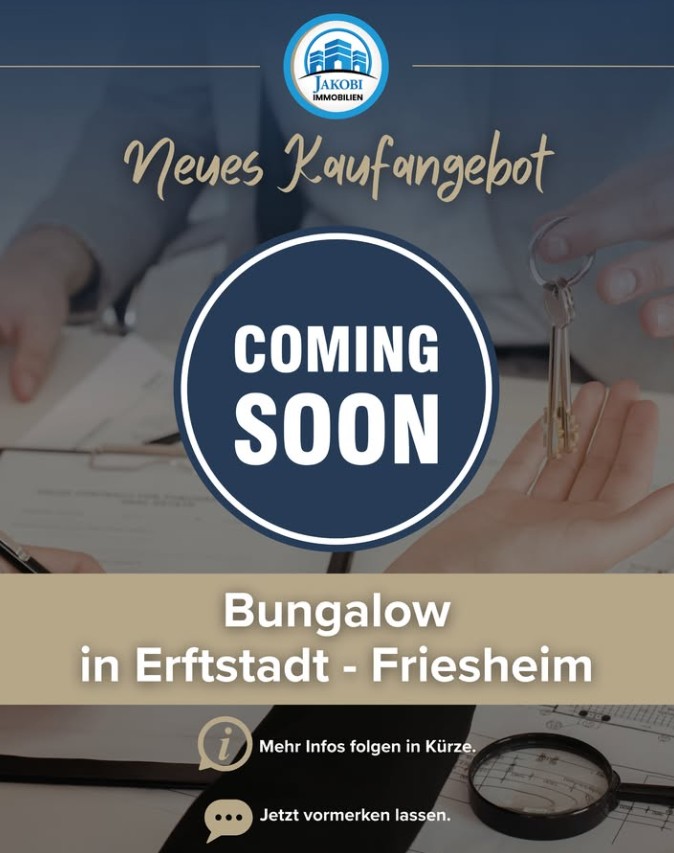 Bild zum Blogbetrag Vorankündigung – Erftstadt Bungalow von Jakobi Immobilien