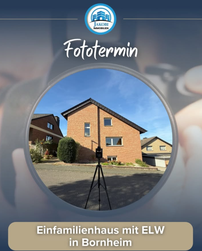 Einfamilienhaus mit vermieteter Einliegerwohnung in Bornheim – Fototermin – Jakobi Immobilien
