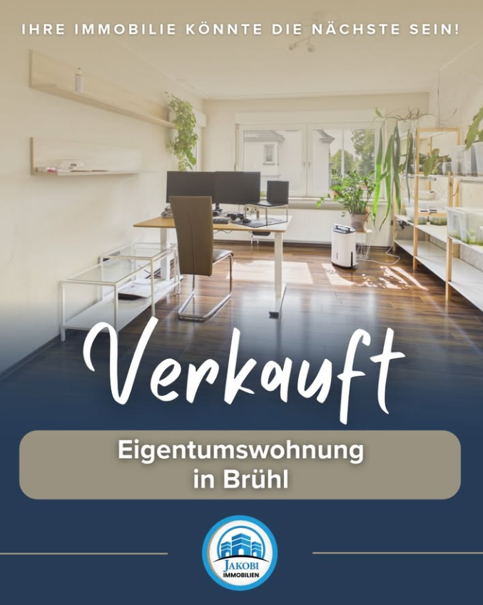 2-Zimmer-Eigentumswohnung Nr. 4 im 1. Obergeschoss in Brühl – Verkauft – Jakobi Immobilien