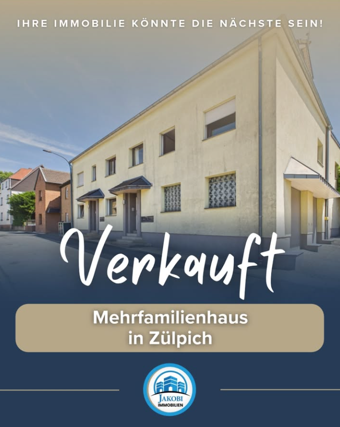 Mehrfamilienhaus mit 5 Wohneinheiten in Zülpich – Verkauft – Jakobi Immobilien