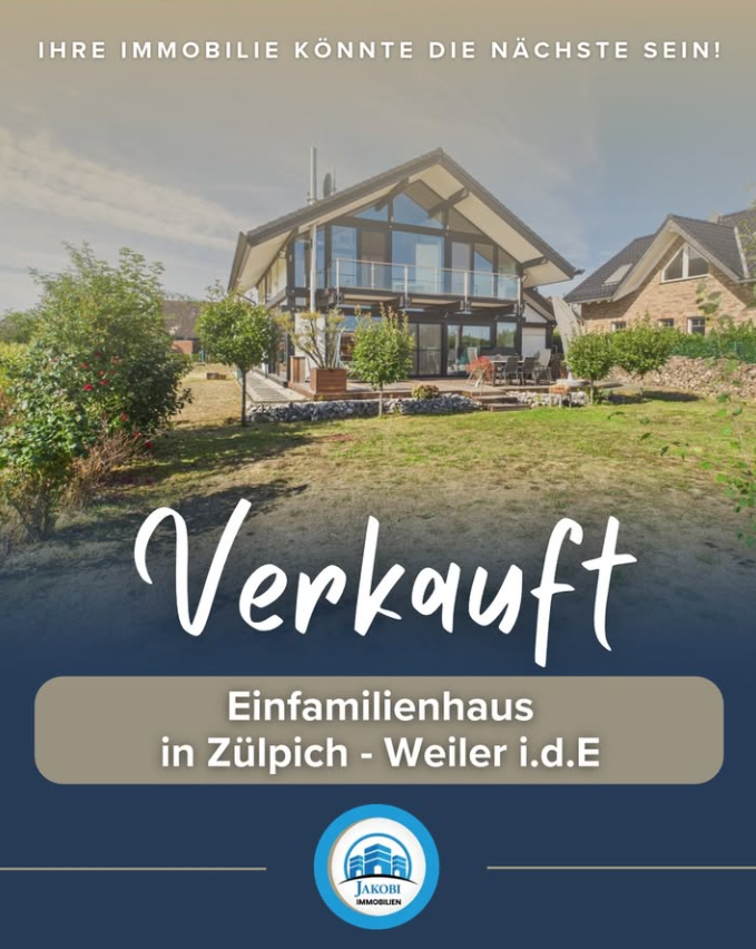Freistehendes Einfamilienhaus in Zülpich-Weiler in der Ebene – Verkauft – Jakobi Immobilien
