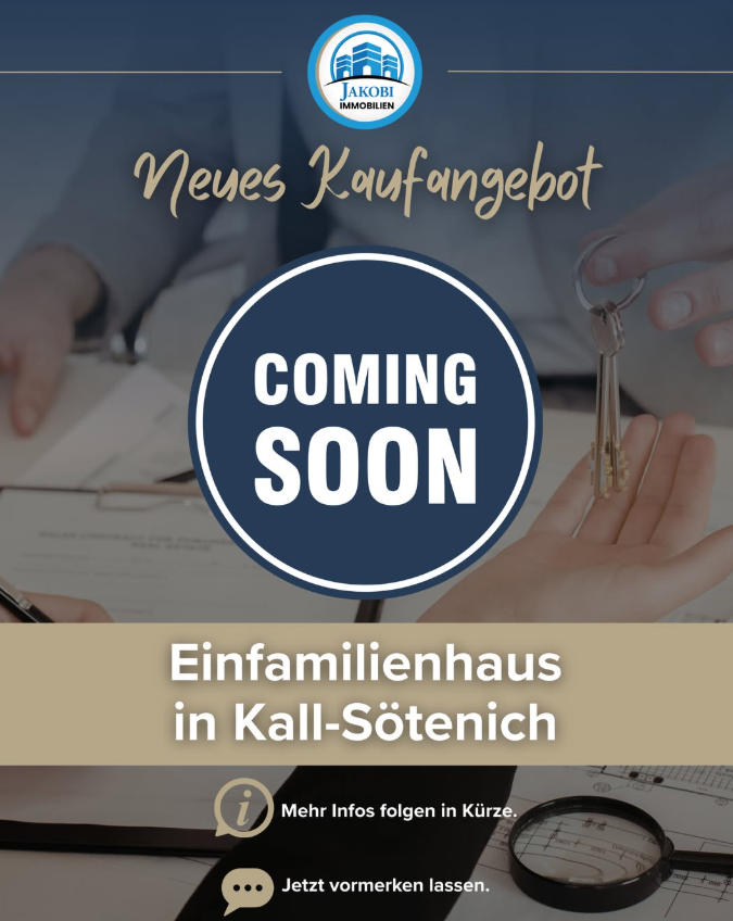 Modernes Einfamilienhaus mit Einliegerwohnung in Kall-Sötenich – Vorankündigung – Jakobi Immobilien